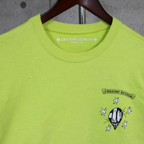 CHROME HEARTS MATTY BOY PPO CHAIN Sweatshirt Yellow Size L