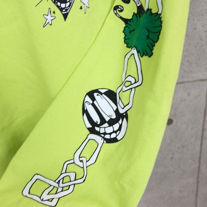 CHROME HEARTS MATTY BOY PPO CHAIN Sweatshirt Yellow Size L