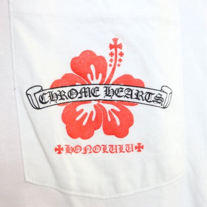 CHROME HEARTS Honolulu Hibiscus Long T-Shirt White Size L
