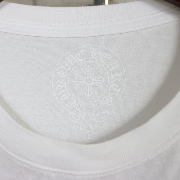 CHROME HEARTS Honolulu Hibiscus Long T-Shirt White Size L