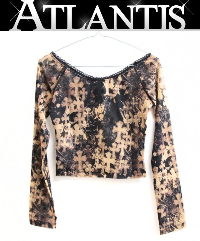 CHROME HEARTS Cemetery Cross Print Camisole Multi Size M
