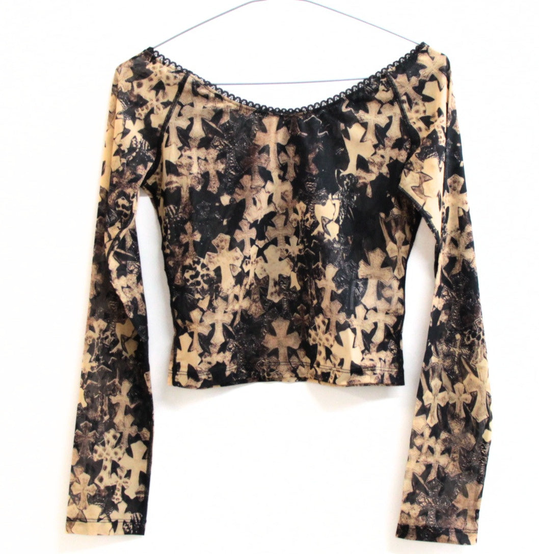 CHROME HEARTS Cemetery Cross Print Camisole Multi Size M