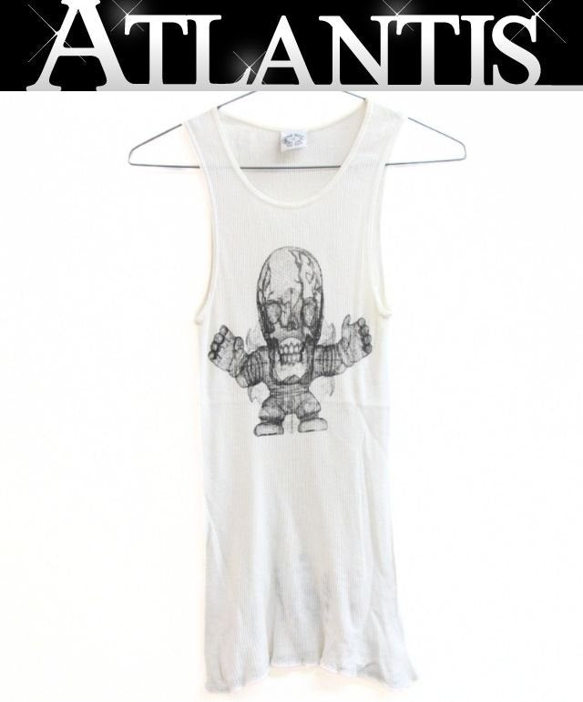 CHROME HEARTS Old Vintage Harriss Teeter Top White Size S