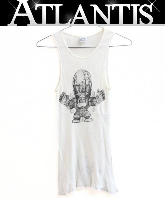 CHROME HEARTS Old Vintage Harriss Teeter Top White Size S