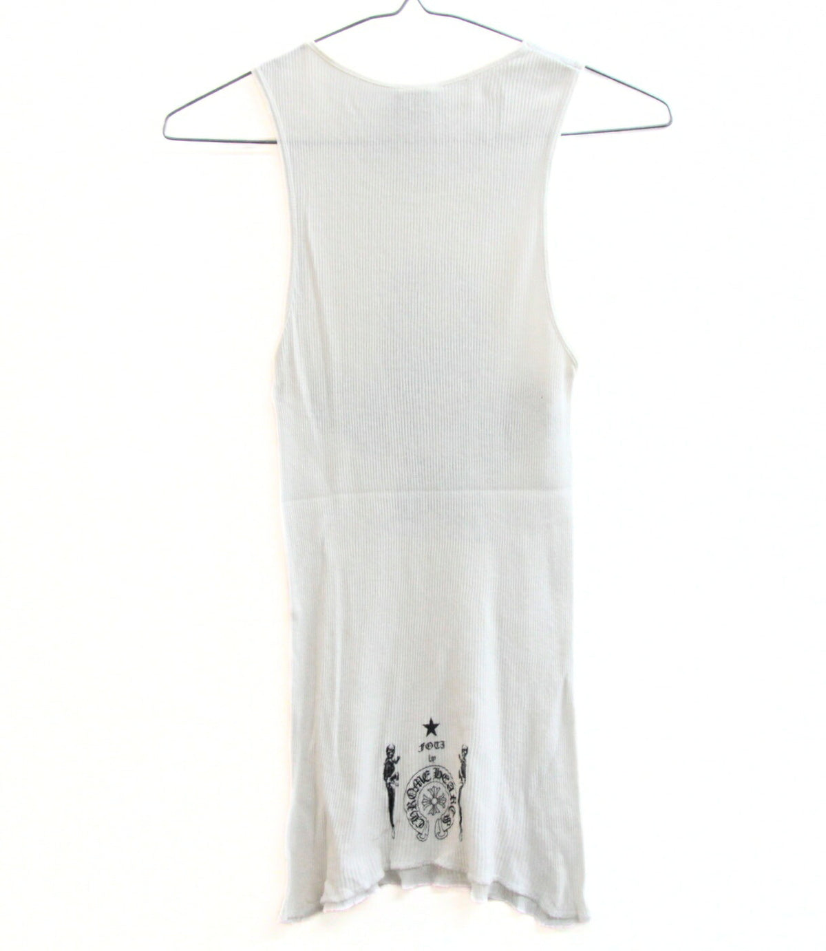 CHROME HEARTS Old Vintage Harriss Teeter Top White Size S
