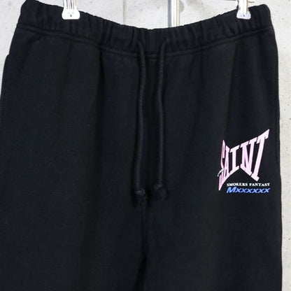 SAINT MICHAEL 25SS RIBON SAINT Sweatpants Black Size M
