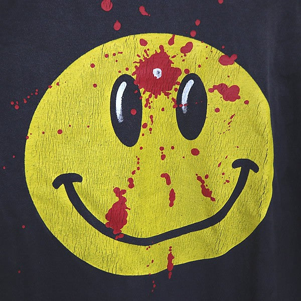 READYMADE Smile Print Short Sleeve T-Shirt Black Size L