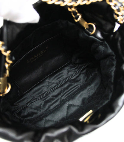 CHANEL 22 Mini Calfskin Chain Black GHW Shoulder Bag