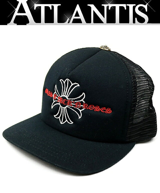 CHROME HEARTS Guns N' Roses Collab Trucker Cap Black