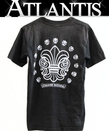 CHROME HEARTS Old Circle Logo BS Flare T-Shirt Black Size S