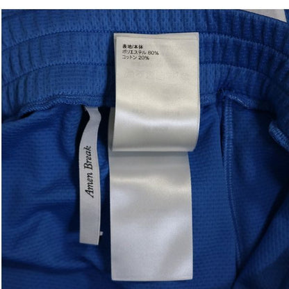 LOUIS VUITTON Logo Mesh Shorts Blue Size M