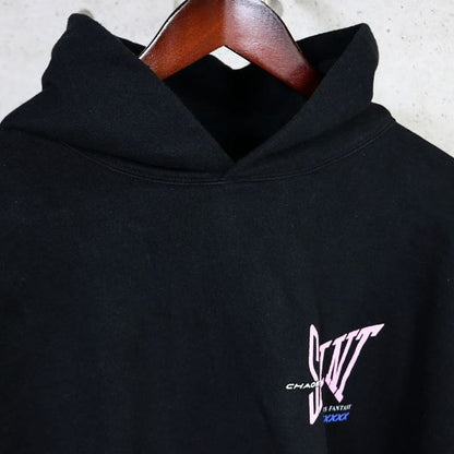 SAINT MICHAEL 25SS Ribon Saint Hoodie Black Size XXL