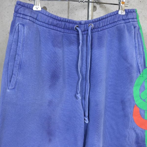 GUCCI Logo Stripe Shorts Purple Size S