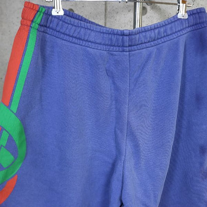 GUCCI Logo Stripe Shorts Purple Size S