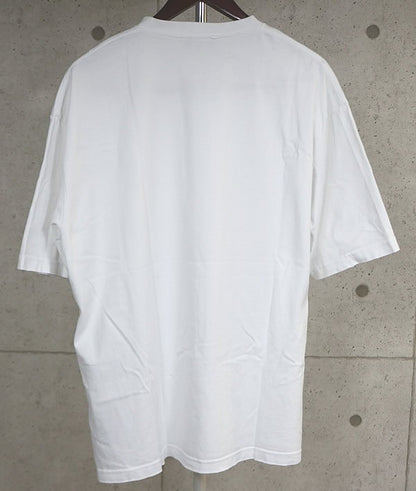 BALENCIAGA Logo Short Sleeve T-Shirt White Size L