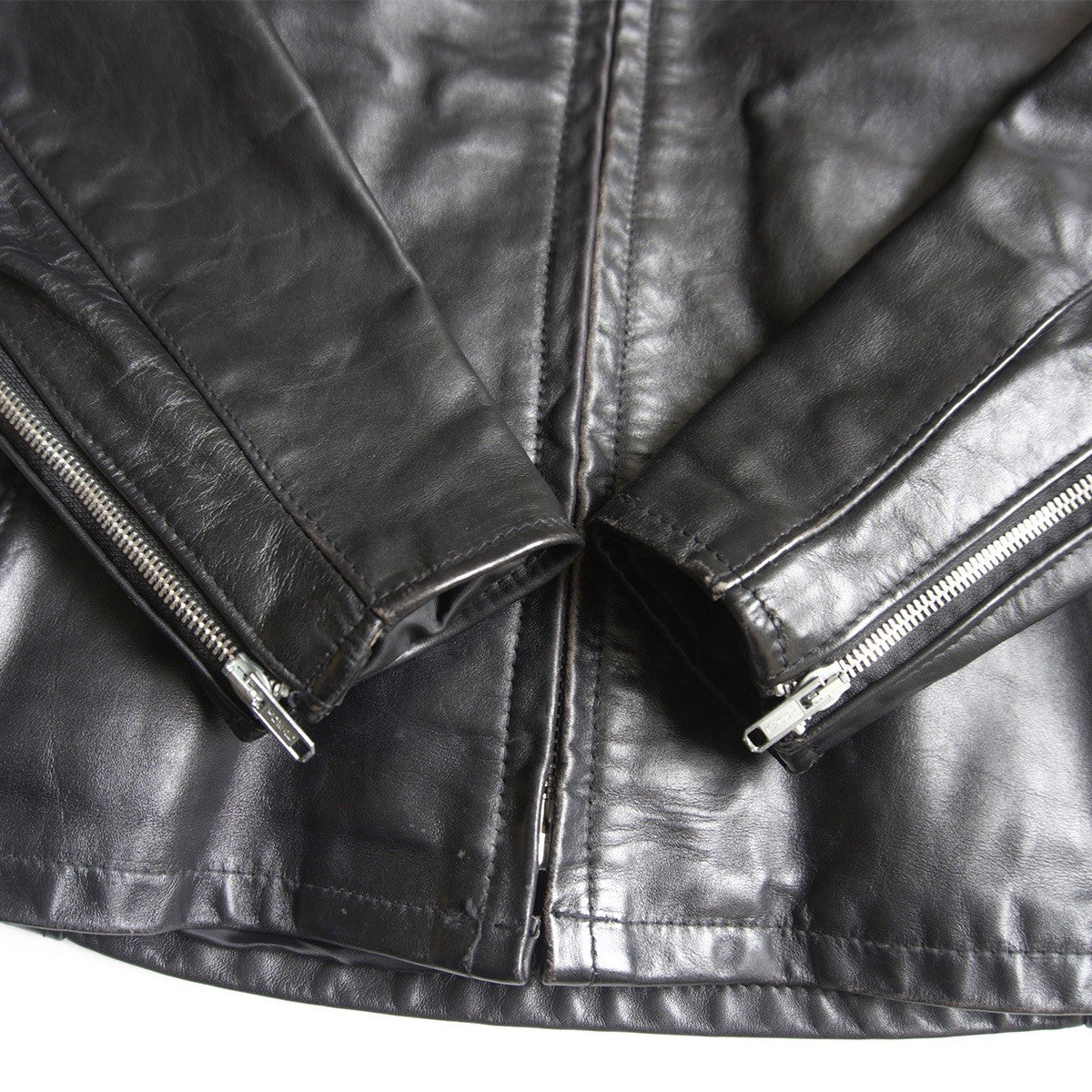 SCHOTT 152 Made in USA Collared Single Rider Leather Size 38