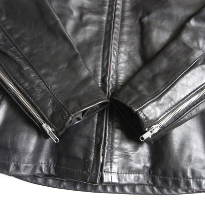 SCHOTT 152 Made in USA Collared Single Rider Leather Size 38