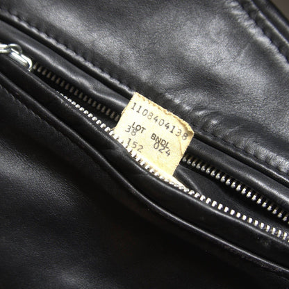 SCHOTT 152 Made in USA Collared Single Rider Leather Size 38