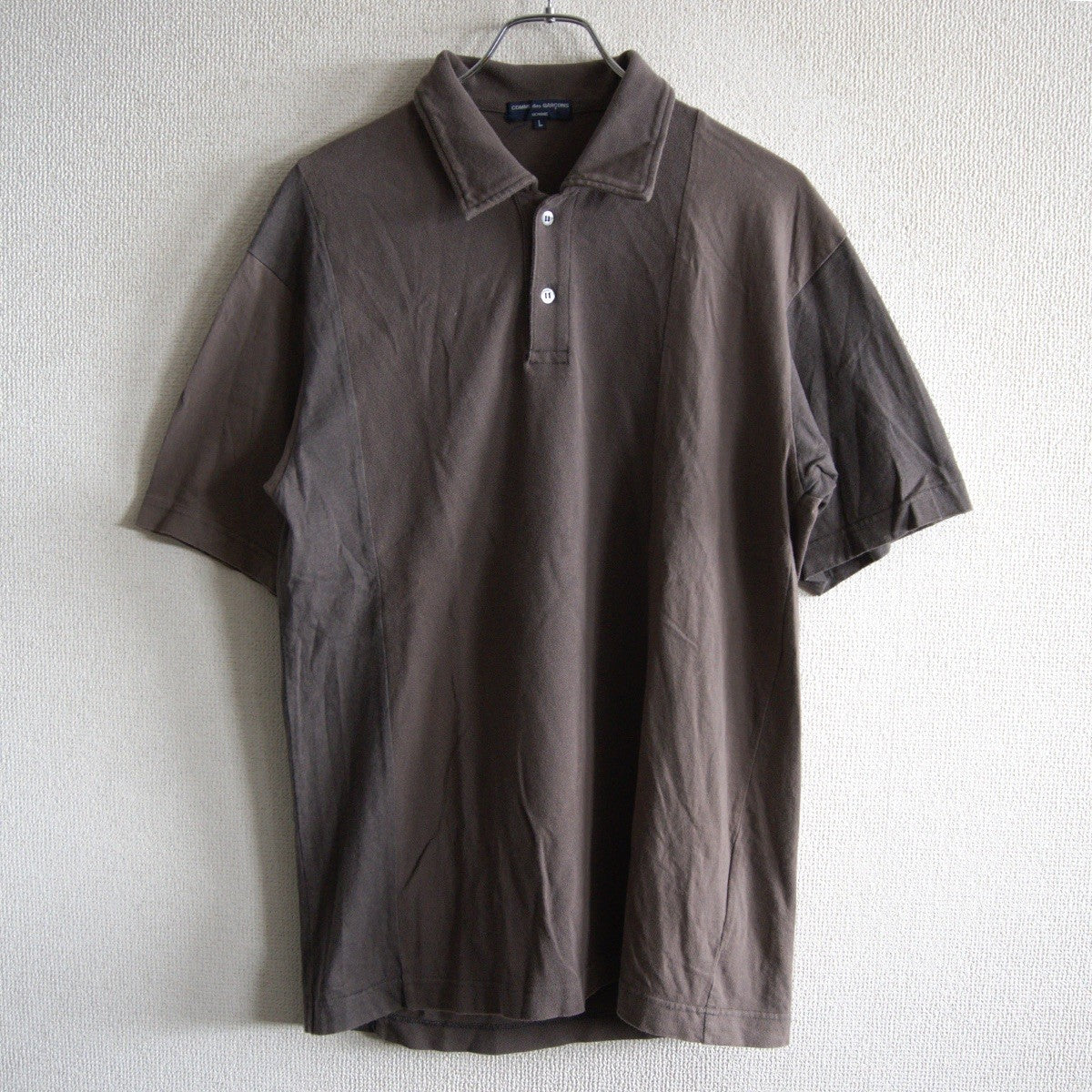 COMME des GARCONS HOMME 00s Garment Dyed Polo Size L