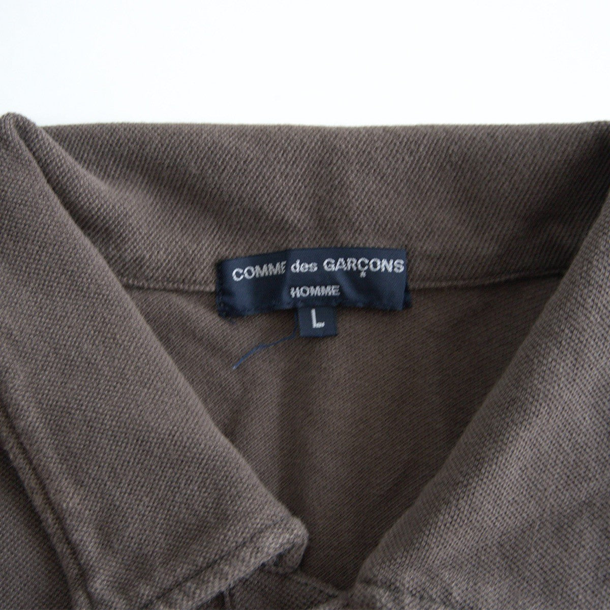 COMME des GARCONS HOMME 00s Garment Dyed Polo Size L