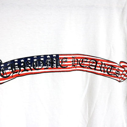 CHROME HEARTS Old American Scroll Label T-Shirt White Size M