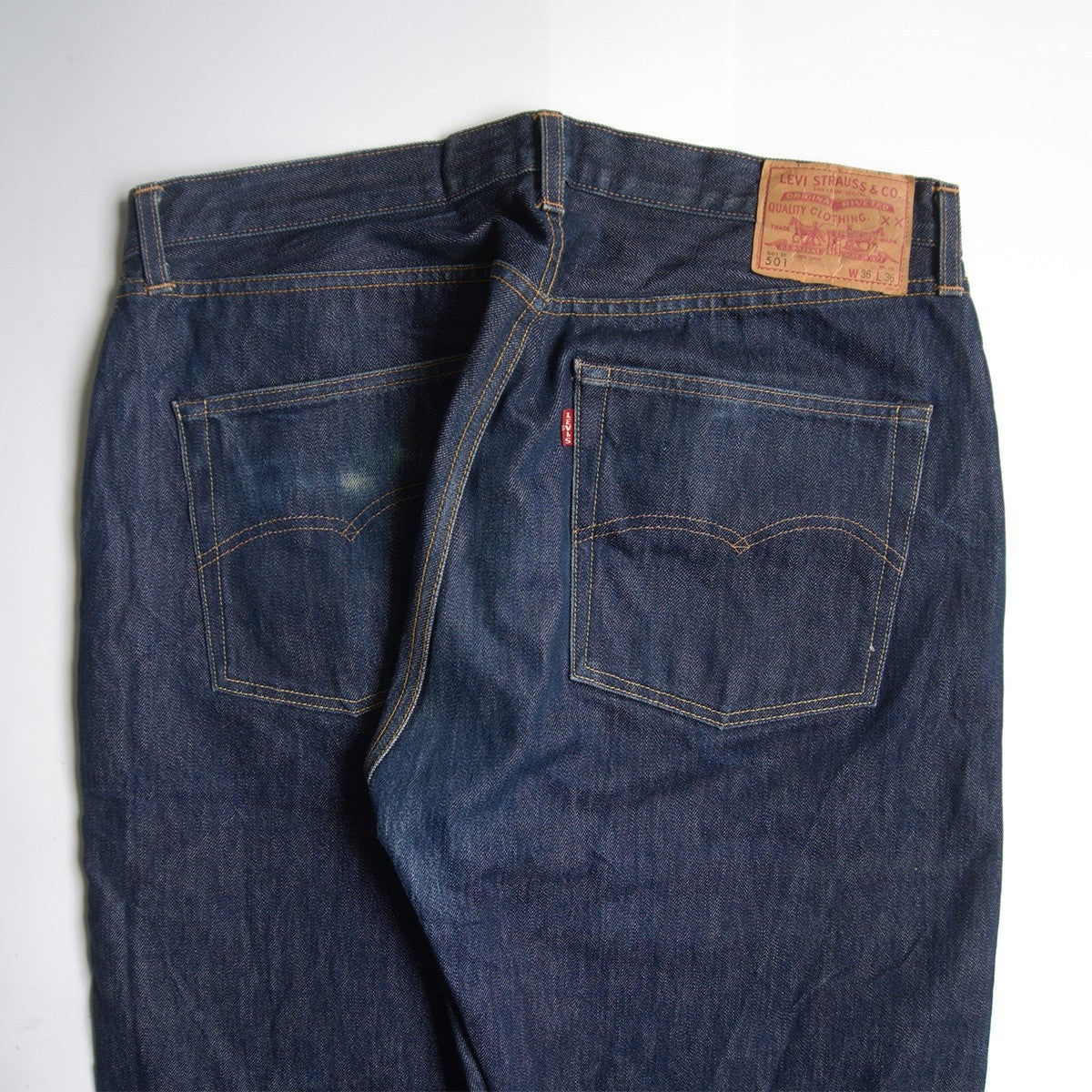 LVC 66501 501XX Big E Indigo Denim Size 36×36