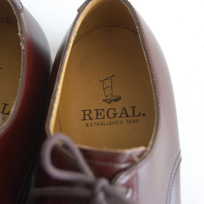 REGAL V-Tip Leather Shoes Brown Size 7