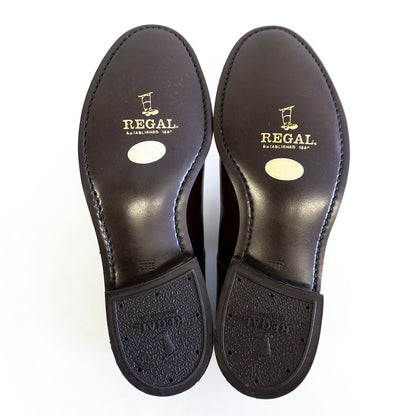 REGAL V-Tip Leather Shoes Brown Size 7