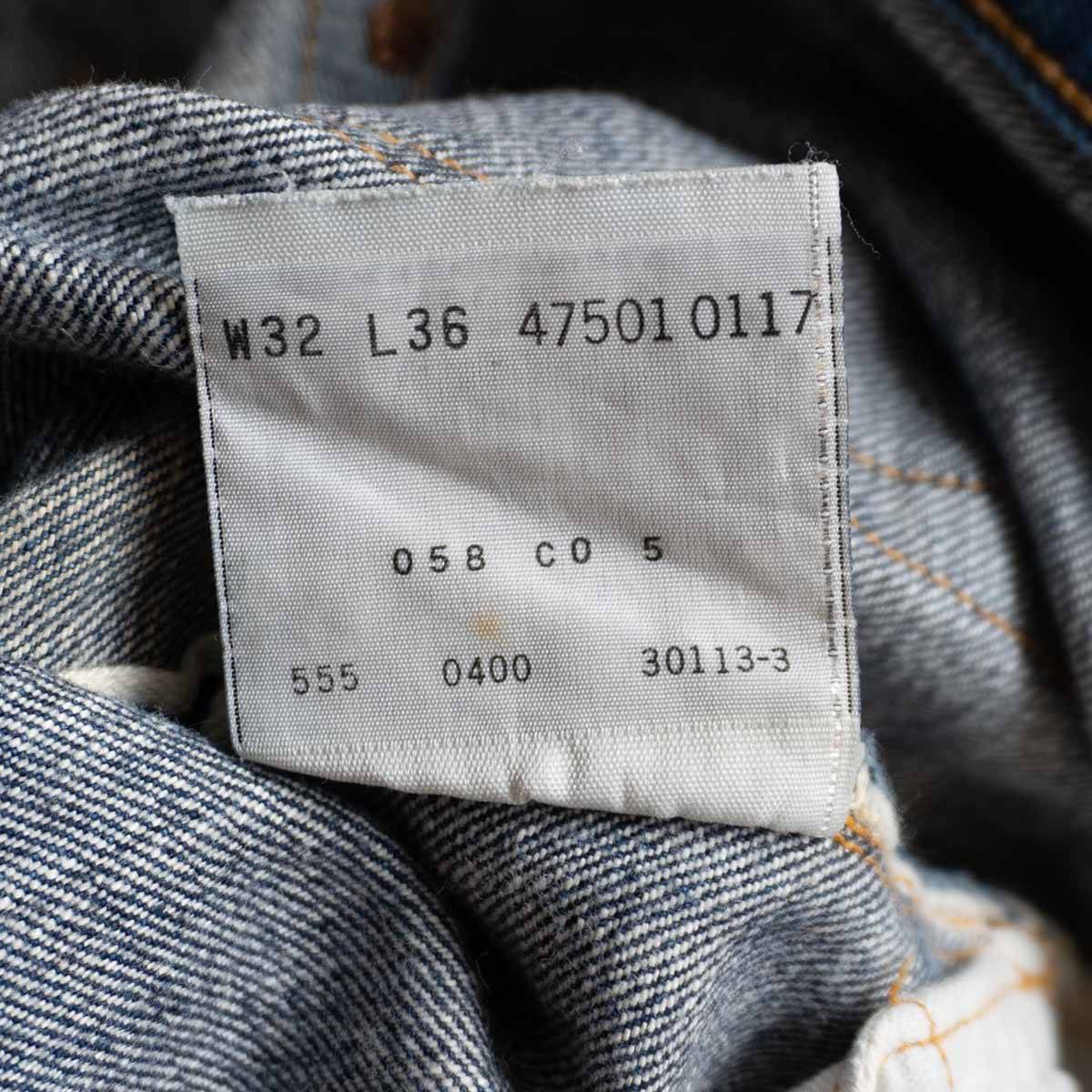 LEVI'S Valencia Made 47501 501XX Big E Denim Size 32×36
