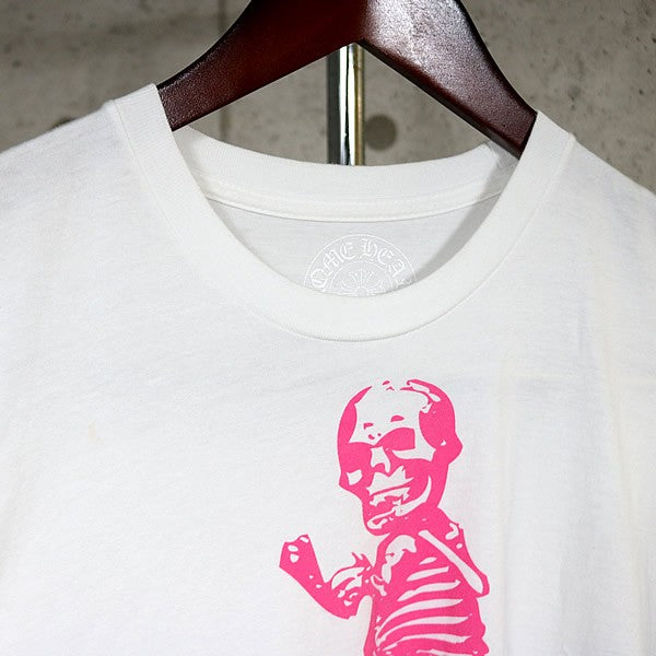 CHROME HEARTS Foti Cotton T-Shirt White/Blue/Pink Size S