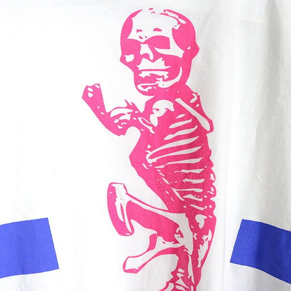 CHROME HEARTS Foti Cotton T-Shirt White/Blue/Pink Size S