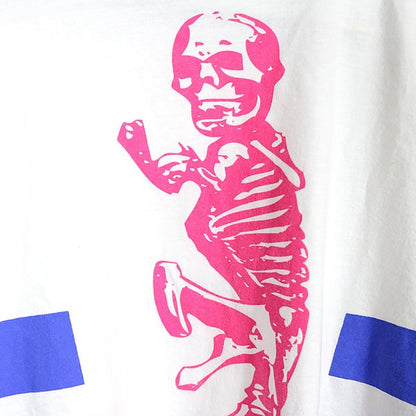 CHROME HEARTS Foti Cotton T-Shirt White/Blue/Pink Size S