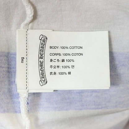 CHROME HEARTS Foti Cotton T-Shirt White/Blue/Pink Size S