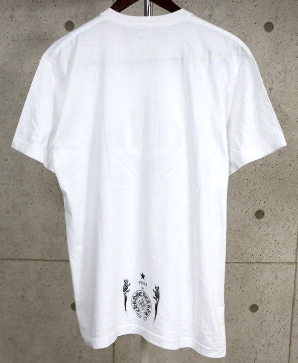 CHROME HEARTS Foti Cotton Short Sleeve T-Shirt White Size XL