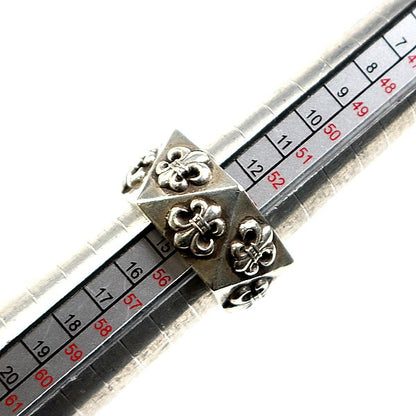 CHROME HEARTS Pentagon BS Fleur Ring Silver 925 Size JP 14