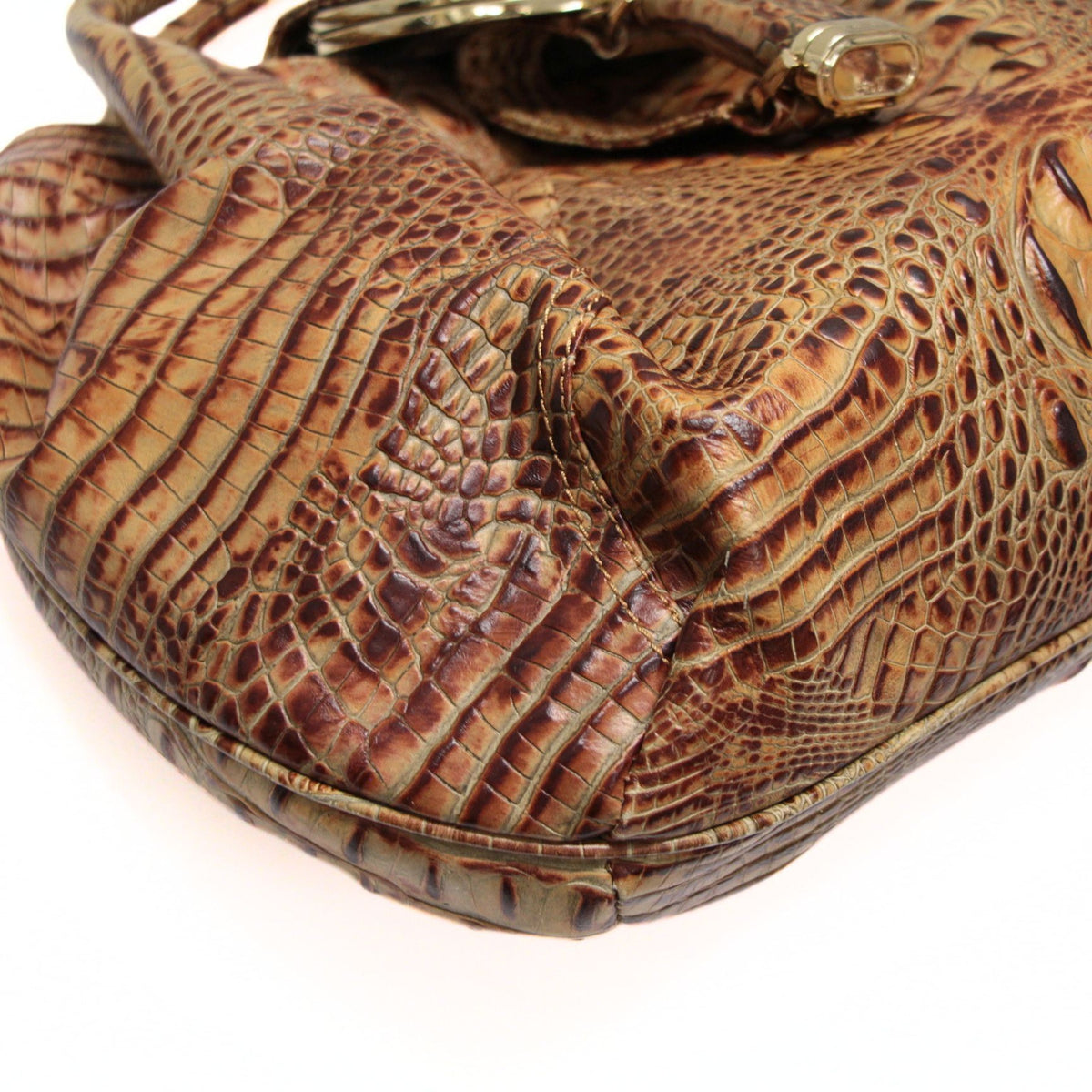 FENDI Spy Bag Real Crocodile Bag Brown