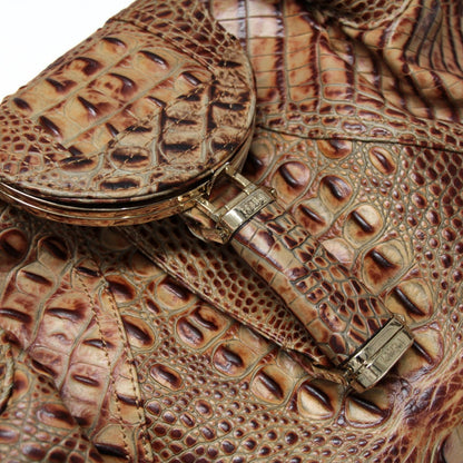 FENDI Spy Bag Real Crocodile Bag Brown