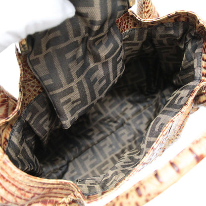 FENDI Spy Bag Real Crocodile Bag Brown