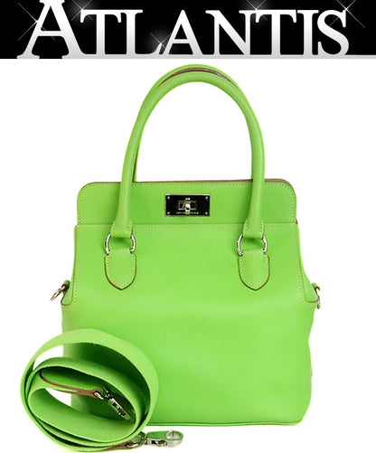 HERMES Toolbox 20 2-Way Swift Green Bag