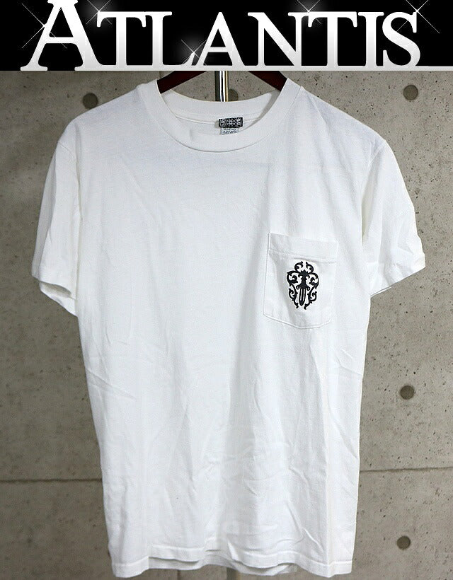 CHROME HEARTS Old Vine Dagger Horseshoe T-Shirt White Size M