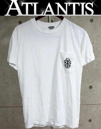 CHROME HEARTS Old Vine Dagger Horseshoe T-Shirt White Size M