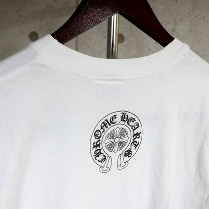 CHROME HEARTS Old Vine Dagger Horseshoe T-Shirt White Size M