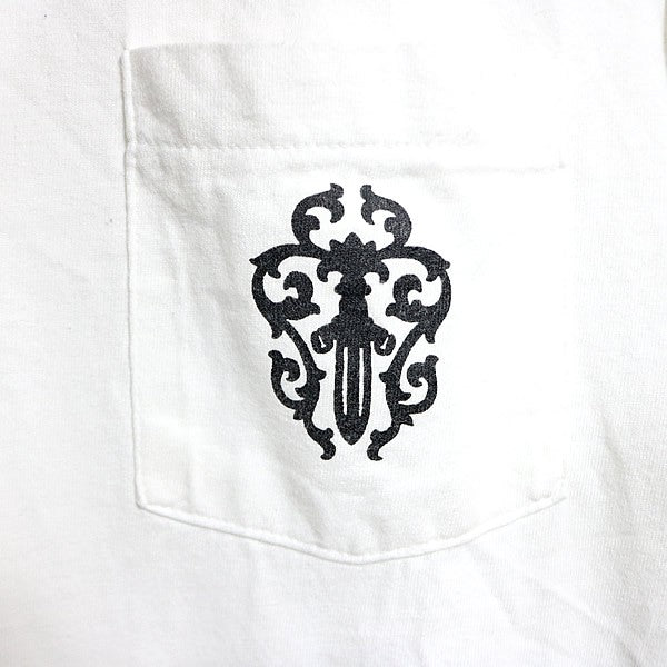 CHROME HEARTS Old Vine Dagger Horseshoe T-Shirt White Size M