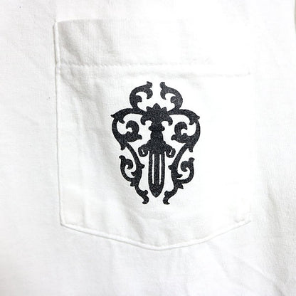 CHROME HEARTS Old Vine Dagger Horseshoe T-Shirt White Size M