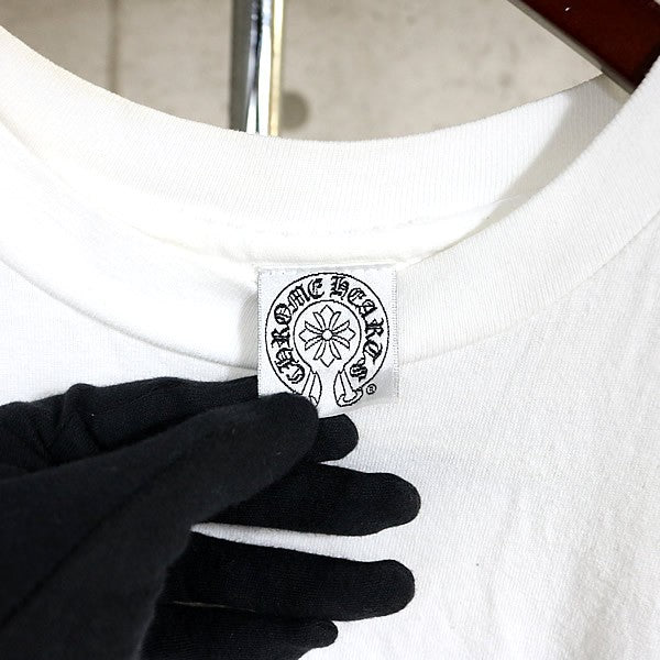 CHROME HEARTS Old Vine Dagger Horseshoe T-Shirt White Size M