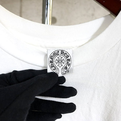 CHROME HEARTS Old Vine Dagger Horseshoe T-Shirt White Size M