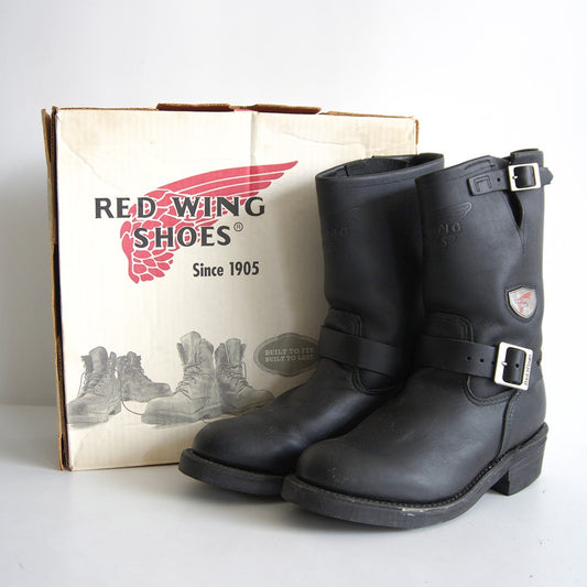 REDWING 2004 968 Black Engineer Boots Made in USA Size 7.5D