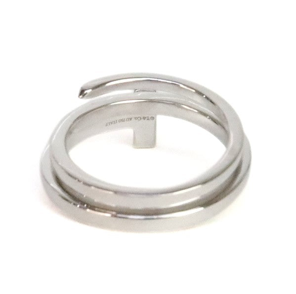 TIFFANY & Co. T K18WG Diamond T Square Wrap Ring Size JP 12