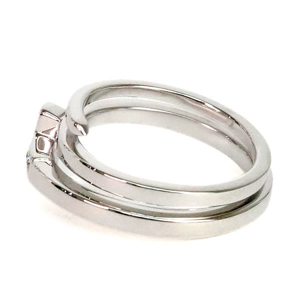 TIFFANY & Co. T K18WG Diamond T Square Wrap Ring Size JP 12