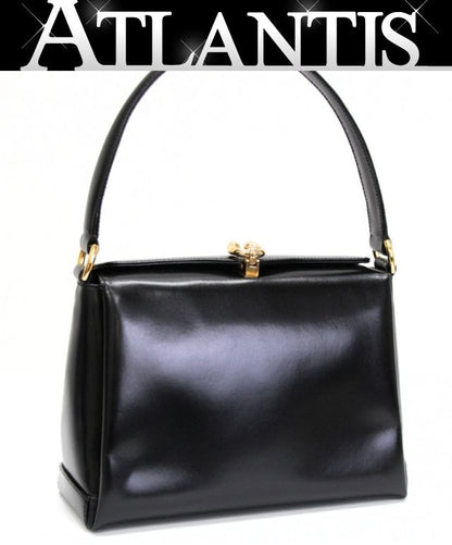 GUCCI Vintage Horseshoe Handbag Black